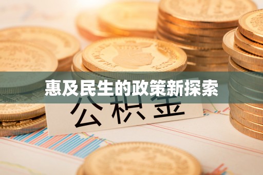 吴忠惠及民生的政策新探索