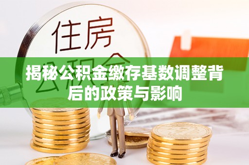 吴忠揭秘公积金缴存基数调整背后的政策与影响