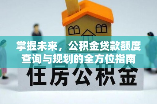 吴忠掌握未来，公积金贷款额度查询与规划的全方位指南